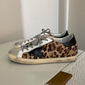 Golden Goose Superstar Leopard Sneakers